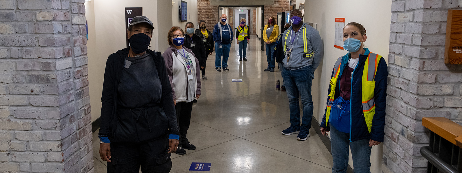 Custodial team at UW Tacoma