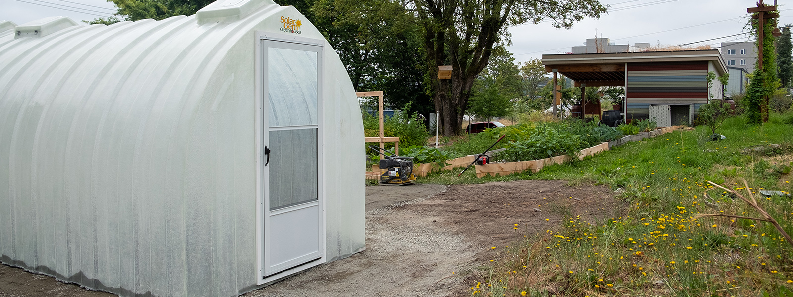 New greenhouse at UW Tacoma Giving Garden