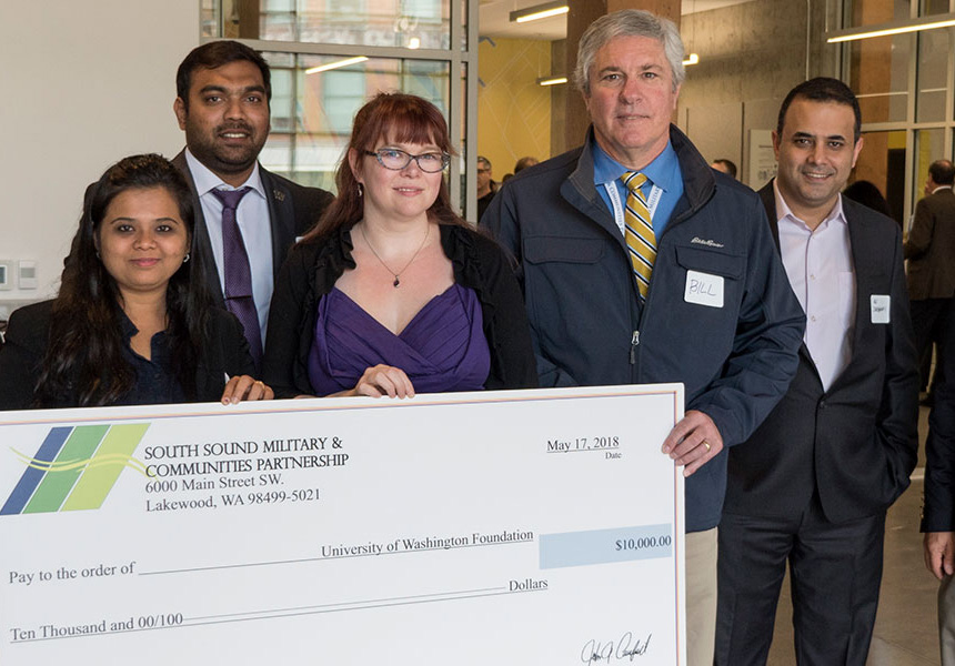 Dr. Margo Bergman, third from left, associate teaching professor, UW Tacoma Milgard School of Business