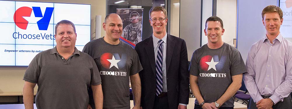 ChooseVets team with U.S. Rep. Derek Kilmer.