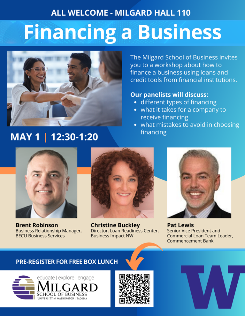 Financing a Business - Milgard School of Business