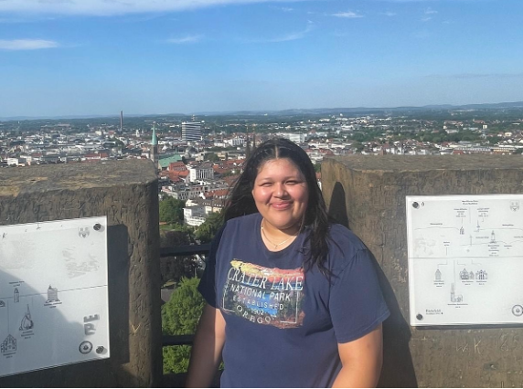 A student at Sparrenburg Castle