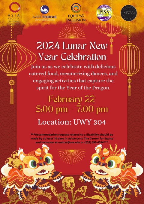 A flyer for a lunar new year event celebration