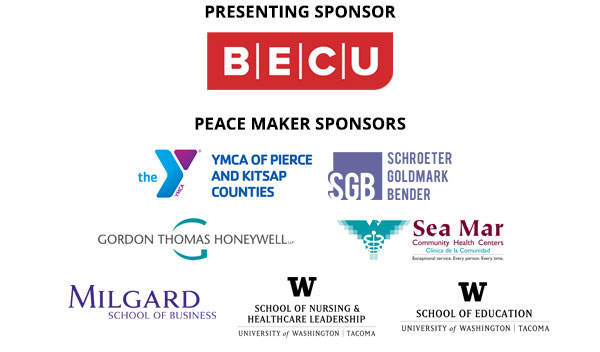 Sponsored by BECU, YMCA of Pierce & Kitsap Counties, Schroeder Goldmark Bender, Gordon Thomas Honeywell, SeaMar Community Health, Milgard School of Business, School of Nursing & Healthcare Leadership and School of Education