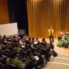 Woman speaking to audience